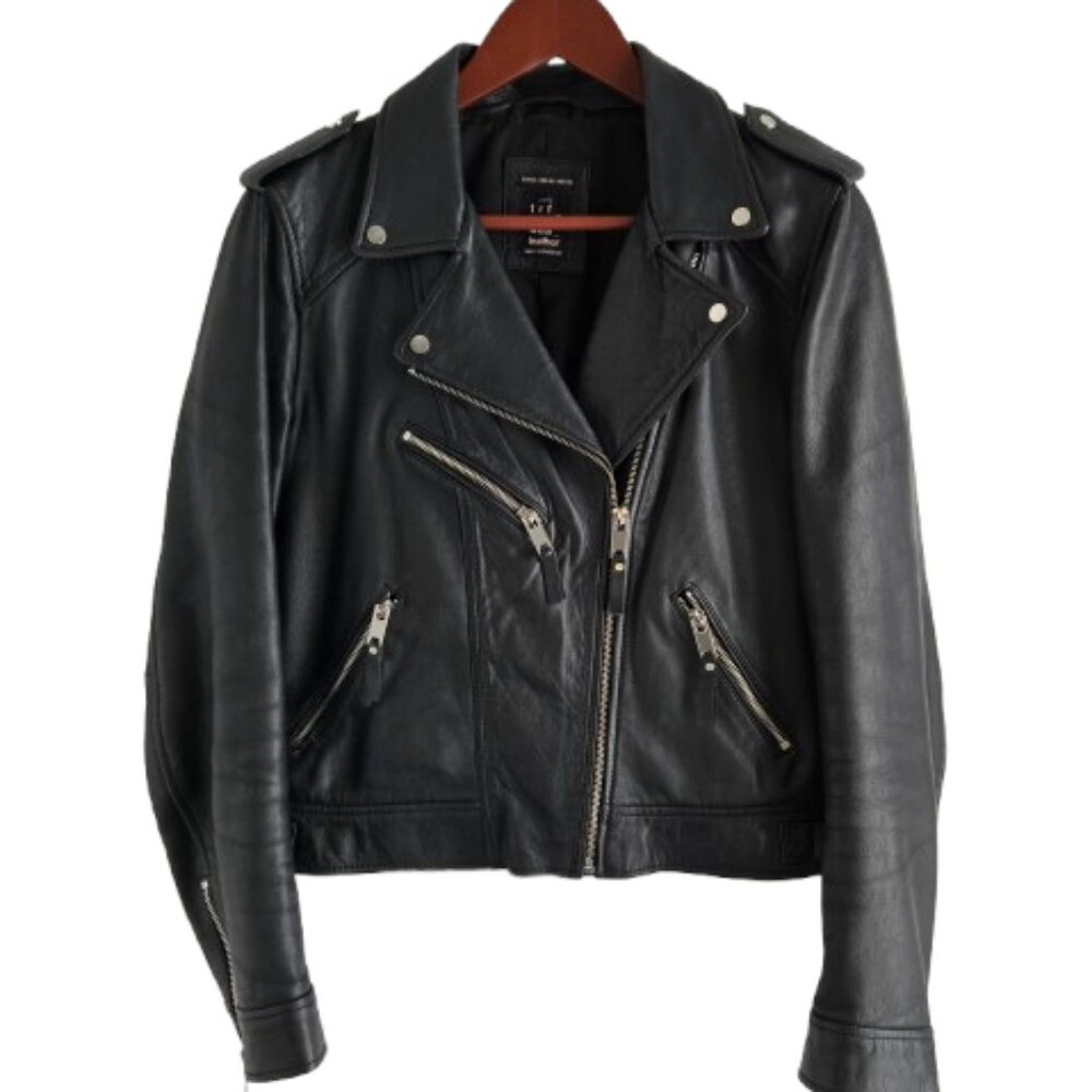 Zara TRF 100% Sheepskin Leather Jacket